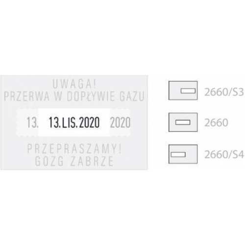 Automat szkieletowy CLASSIC LINE 2660-Datownik